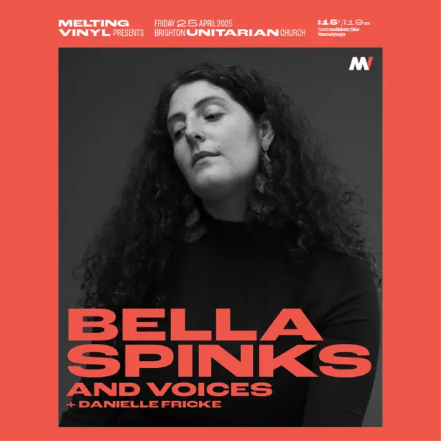 Sharing the running order for this show:

19.00: Doors Open - DJ Sam Widges playlist 
19.30 - 20.15: Danielle Fricke 
20.45: Bella Spinks and Voices - Voca choir, plus Saint Clair will be joining Bella on some songs.

*Kindly note that this show is now SOLD OUT.

Bella Spinks @bellaspinks is an established solo artist and tonight she combines her solo work with another passion; @voca.choir the 40+ person choir she leads every week in Brighton.

Enjoy what promises to be a very special evening: the reimagining of some of Bella’s work in vocal form, with the intimacy of her songwriting and storytelling against the choirs powerful sound.

Multi disciplinary artist Danielle Fricke @daniellefricke creates hyper-vulnerable and intimate performances with a mixture of her haunting songs and improvised layered vocal meditations.

Bella Spinks And Voices @bellaspinks THIS Friday, 25th April at Brighton's Unitarian Church @brightonunitarianchurch

#choir #brightonchoir