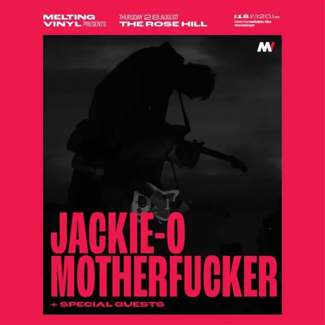 Folk music of the world, drone, free jazz, psychedelia and more...

Jackie-O Motherfucker @jackie_o_motherfucker + special guests play The Rosehill @the_rose_hill Brighton on Thursday 28th August.

Jackie-O Motherfucker's music draws from a variety of subgenres including various folk musics of the world (American folk and blues, Traditional English folk ballads, etc.), drone, free jazz, psychedelia, and noise rock, and is heavily improvisational in its nature. Because they are a collective, rather than a consistent band or group, the sound of their music can change from performance to performance.

Jackie-O Motherfucker began as a duo consisting of multi-instrumentalist Tom Greenwood and saxophonist Nester Bucket. The group has had more than forty members drawn from the U.S. experimental scene, notably Natalie Mering, who now records under Weyes Blood, briefly on bass; the core of the group is founding member Greenwood.

The group has had recordings released by Fire Records, Ecstatic Peace, Feeding Tube Records, ATP Recordings and their own U-Sound Archive and has been on several international tours including performances at All Tomorrow's Parties Festivals.

In collaboration with the band, Fire Records will be reissuing one of their albums this summer - the first official vinyl reissue of ‘Flags Of The Sacred Harp’ with restored original artwork and a download card featuring unreleased extras and rarities.

Melting Vinyl presents
Jackie-O Motherfucker + special guests at The Rosehill, Brighton on Thursday 28th August
Doors: 7pm. Show starts: 7.30pm.
Ticket Prices: £18.50 in adv / £22.50 on the door
Age restrictions - 16+, unders 16's to be accompanied

Tickets and further info:
https://bit.ly/MeltingVinylTickets
@meltingvinylbrighton