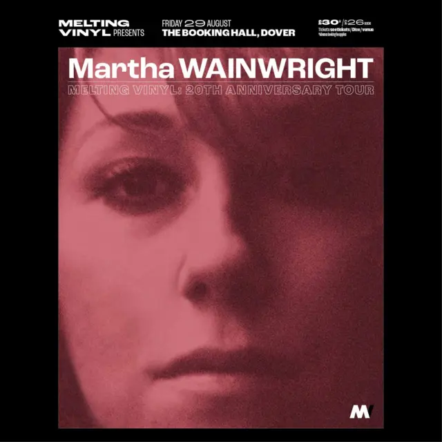 We're thrilled to present the 20th Anniversary Tour: Martha Wainwright @martha.wainwright + special guests - to celebrate the anniversary of her seminal debut studio album - at @thebookinghall Dover on Friday 29th August.

Twenty years ago, Martha Wainwright stepped out of her family’s illustrious shadow and announced herself to the world with her stunning debut album ‘Martha Wainwright’. Featuring ‘Bloody Mother Fucking Asshole’, a song about her father, ‘Factory’ and ‘When The Day Is Short’, it immediately proved she was a major talent.

“20 years ago my life as an artist took shape when my first record was released,” Martha recalls. “In many ways that record defined me, as well as launched me into a now over 20 year long career that has made me who I am. It was after 10 years of playing in bars, making cassettes and EPs to sell at my shows, singing backup for my brother Rufus, falling in love and out of love, practising, writing, singing until I could barely sing anymore, partying, playing with musicians and listening to great artists, working with my ex-husband in the studio for 2 years, all that created this first record.”

“20 years later, with 6 other albums under my belt, 2 kids and a career that is chugging along, I can safely say my first record paved my way forward. This tour features great musicians, where I’ll play the record in its entirety as well as a few new songs – there’s no 48 year old me without the 28 year old me.”

Martha Wainwright is a Canadian singer-songwriter and musician. She has released seven critically-acclaimed studio albums. Wainwright is the daughter of musicians Kate McGarrigle and Loudon Wainwright III and the younger sister of singer–composer Rufus Wainwright. Her live performances have received critical praise, with The Telegraph writing that her concerts “leave in no doubt that she is a singular star.” 

On May 23rd, [PIAS] will release this album on vinyl for the very first time. This classic debut will also be released on CD and digital, with extra tracks and a bonus disc that features 14 rarities and alternate versions.

Tickets via https://bit.ly/MeltingVinylTickets
@meltingvinylbrighton

#folkmusic