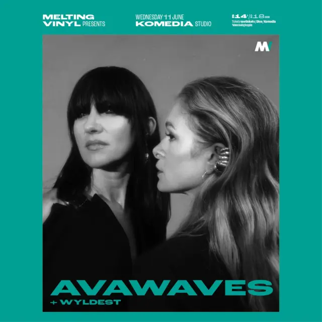 Support announcement 📣 

Composer of ambient, dreamy guitar music @wyldest is a London-based musician, songwriter, producer and mixer and supports AVAWAVES @avawavesmusic at Komedia Studio @komedia_brighton on Wednesday 11th June.

A transportive and euphoric meeting of violin, piano, and synth, AVAWAVES embrace a fusion of modern composition, ambient, and electronic styles while incorporating the pair’s acclaimed soundtrack work. The international, contemporary virtuoso duo comprising Anna Phoebe and Aisling Brouwer, are celebrating the release of their third studio album, ‘Heartbeat’, which represents strength, resolve, and moving forward.

Tickets and further info:
https://bit.ly/MeltingVinylTickets
@meltingvinylbrighton

Doors 7.30pm / Start 8pm
£14 in advance / £18 on the door
Standing
Age restrictions - 14+ Under 16's to be accompanied

#synth #piano #violin #ambient